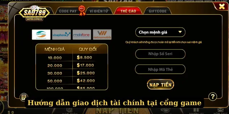 Hướng dẫn cược thủ giao dịch tài chính tại cổng game